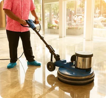 Floor Buffing — Corazon Deluxe Cleaning Services